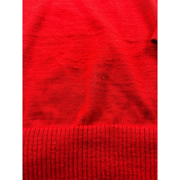 PRONTI Collection By Phita Mens Red Striped Quarter Zip Pullover Sweater XXLT - Picture 4 of 6